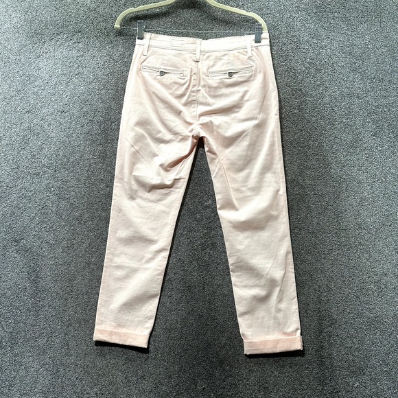 Adriano Goldschmied Tristan Tailored Trouser Pants Women 25 Pink Straight Ankle - Picture 2 of 16